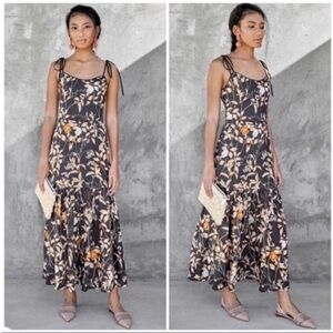 Christy Lynn Luisa Floral Linen Maxi Dress